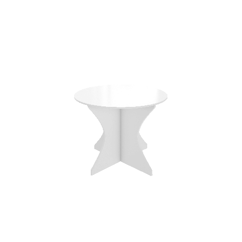 White allover Commercial round meeting Table