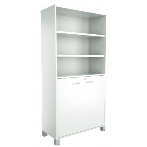 White Allover Commercial Logic Interiors Half Door Storage Cupboard
