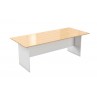Commercial Table Maple Top White Base 