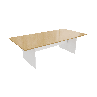 Beech White Meeting Table Strong Solid