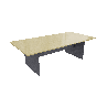 Maple Ironstone rectangular Meeting boardroom table Commercial Grade