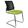 Cantilever Visitor chair Green Seat