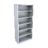 High Bookcase Steel 5 adjustable shelves