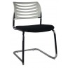 White Back Black Seat Cantilever Visitor chair 